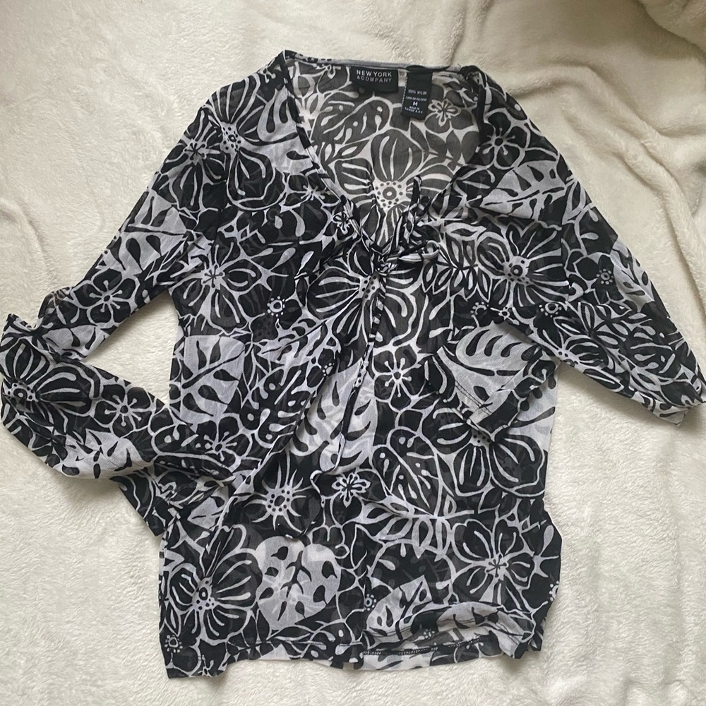 Mesh Floral Top